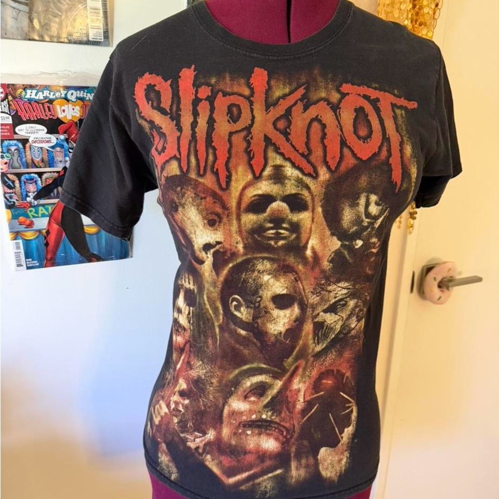 Hanes Vintage 2000s Slipknot black band tee